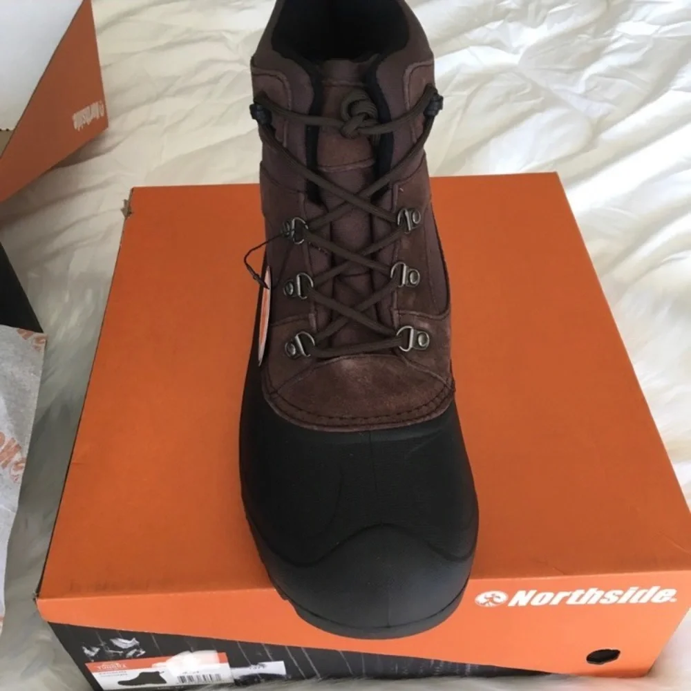 NEW Northside Tundra Men’s Winter Leather Polar Hiking Snow Boots